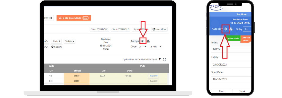 Step 1: Start Auto Simulation : To begin auto simulation, …...-Opify