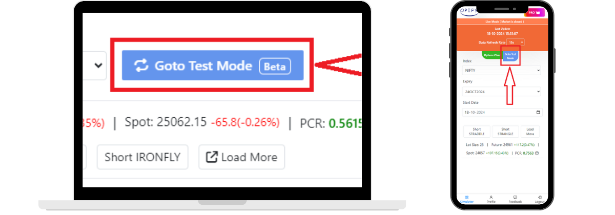Finally: Switch Back to Test Mode To return to the …...-Opify Finally: Switch Back to Test Mode To return to the …...-Opify